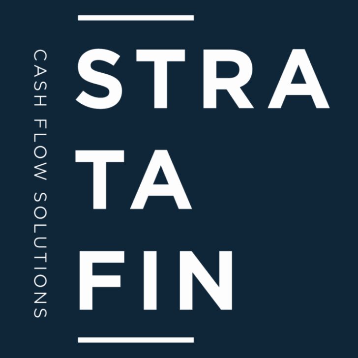 Stratafin blue logo
