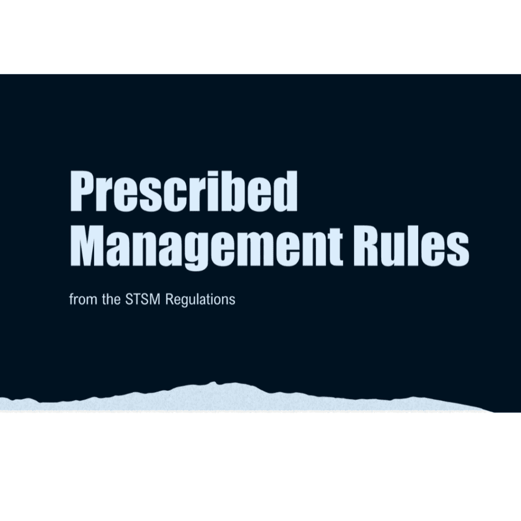 Prescribed-Management-rules