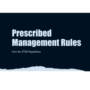 Prescribed-Management-rules